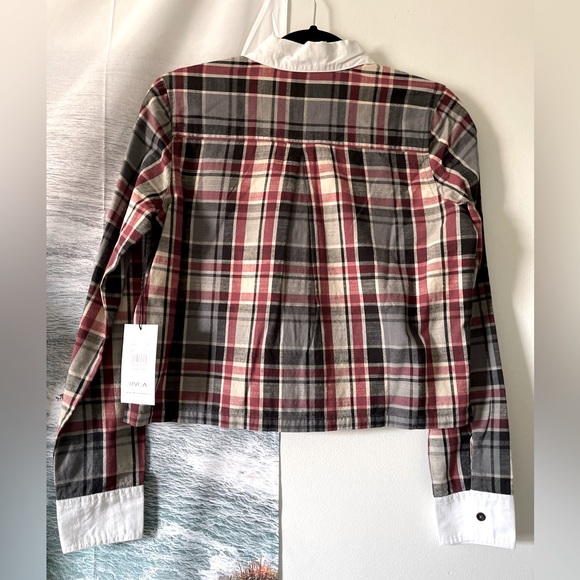 RVCA collared shirt New with Tags Small - Picture 2 of 3
